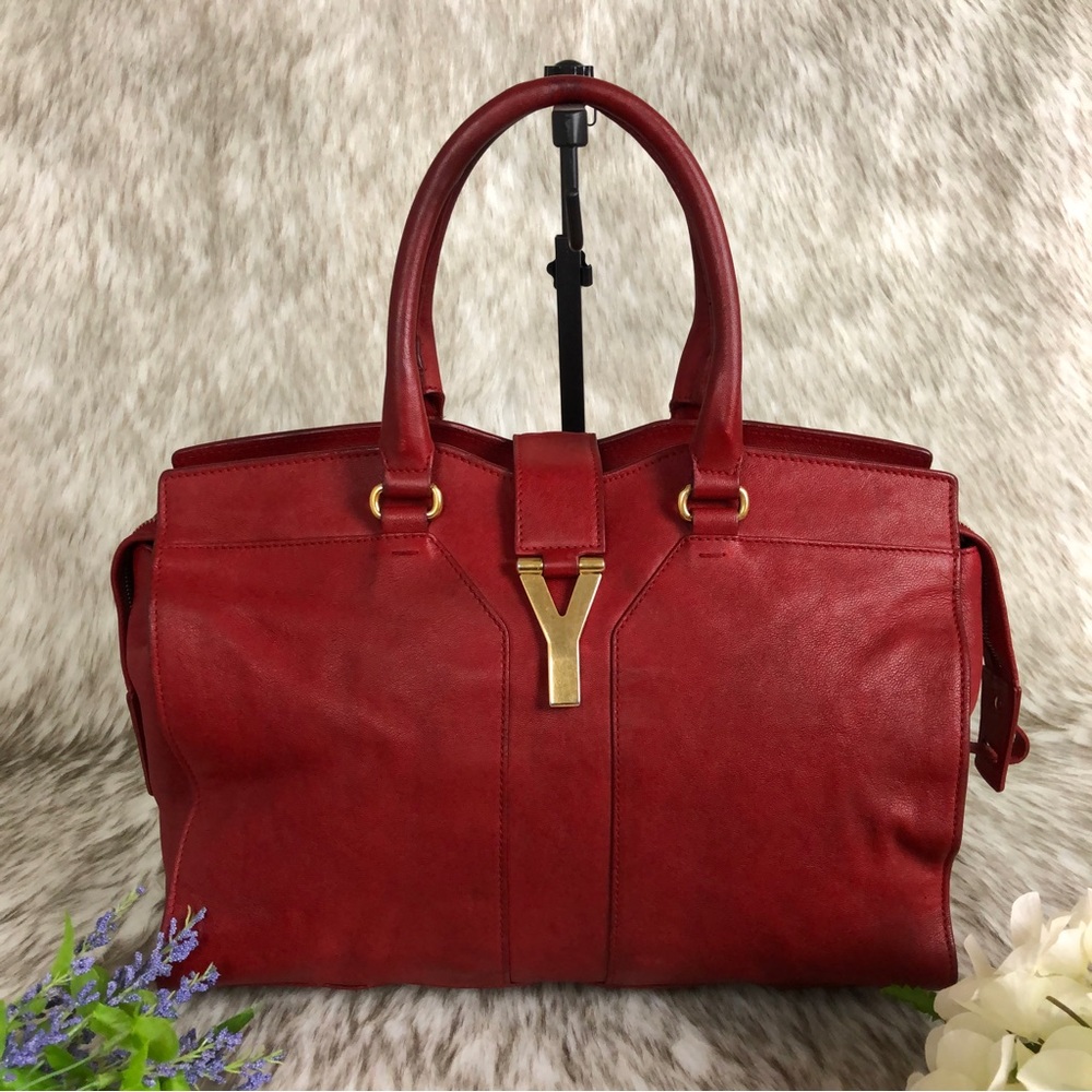 YSL Leather Satchel Bag